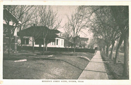 Residence Street Scene, Snyder Texas White Border Vtg Postcard - £6.25 GBP