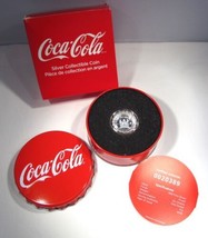 2018 $1 Fiji Coca Cola .999 Silver 6gr. Bottle Cap Collectible in Tin COA AN868 - £56.26 GBP