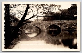 RPPC Hennicker NH Old Stone Bridge New Hampshire Real Photo Postcard Q23 - £7.03 GBP