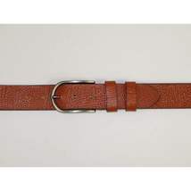 Men's Belt By PICCODER Turkey Genuine Leather Textured 3913 Tan image 4