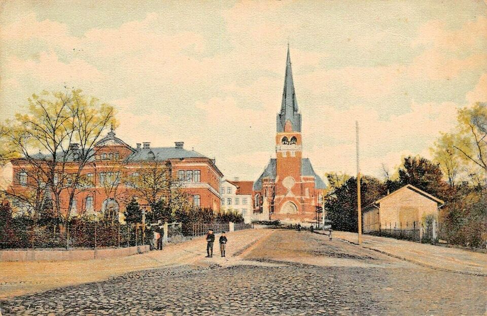 Primary image for Boras Sweden ~ Nya Kyrkan ~ 1908 M Bardach Photo Postcard-
show original titl...
