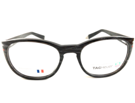 New TAG Heuer TH 0532 532 003 51mm Gray Round Men&#39;s Eyeglasses Frame France - $252.99