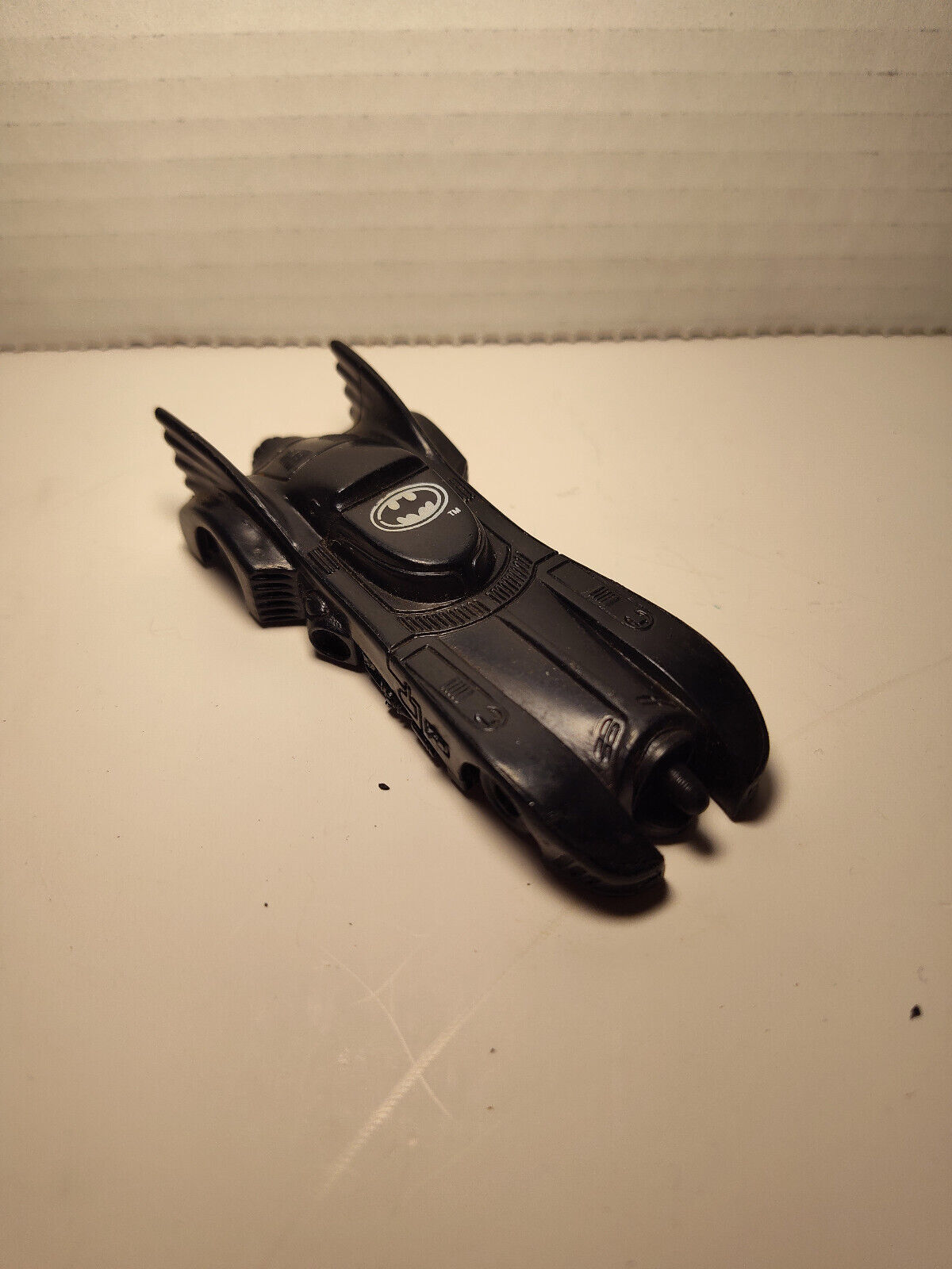 1991 Batman Returns Black Batmobile Candy Dispenser Plastic Toy Car Vehi... - $3.96