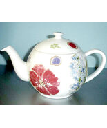 Jacinthe by Faiencerie De Gien Teapot Floral Made in France 5 Cup New in... - $148.90