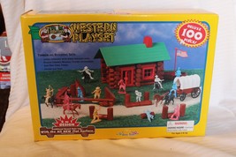 Busy Kids Timberlogs Western Playset, Vintage 100 Piece Set BN In Box #TL90 - £71.77 GBP