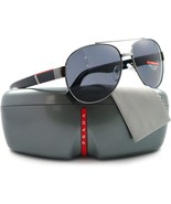 Prada Linea Rossa Sunglasses PS52MS 5AV5Z1 60mm Gunmetal / Grey Polarize... - $4,104.08 MXN