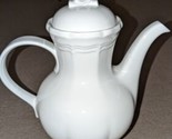 Mikasa French Countryside F9000 White Coffee Pot &amp; Lid Excellent Condition - $49.49