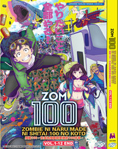 Anime DVD Zom 100: Bucket List of the Dead Vol 1-12 End English Dubbed Audio - £18.69 GBP