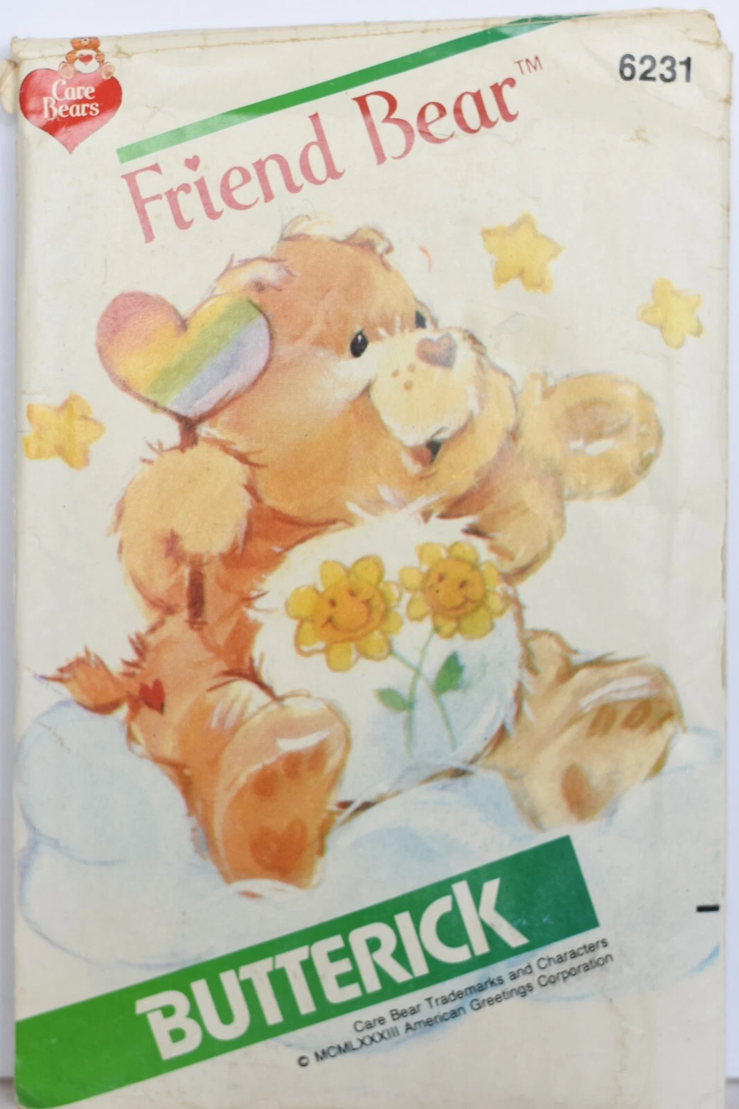 Butterick 6231 (Care Bears, 18&quot; Friend Bear) - $6.00