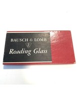 Vintage Bausch &amp; Lomb Rectangle Magnifying Glass  Black • Reading Glass - $34.65