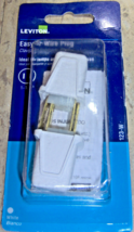 2 pack Easy to Wire White Electric PLUG Lamp Appliance Cord Plugs LEVITO... - $23.21