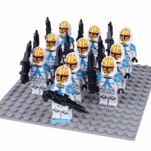 Star Wars Ahsoka&#39;s Clone Trooper Army Lego Compatible Minifigures Bricks 10Pcs - £12.58 GBP