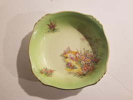 Royal Winton - Grimwades Bowl 7 x 7 inch Green (Cottage Flowers) - £11.83 GBP