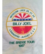 EXTREMELY RARE VINTAGE BILLY JOEL 1987 RUSSIA Concerts T-Shirt - Made in... - $46.74