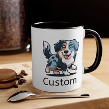 Aussie Pup Heterochromia Coffee Mug (add your dogs name)  - $14.99