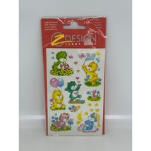 VTG Z-Design Sunny Self-Adhesive Care Bear Stickers 3 Sheets Germany Uno... - $12.18