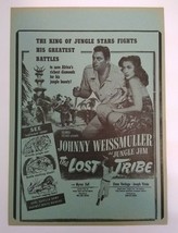 Jungle Jim The Lost Tribe Johnny Weissmuller Movie Poster 1951 Original Vintage - £25.54 GBP