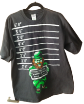 Naughty Leprechaun St. Patrick&#39;s Day XL Black T-Shirt Delta Boston Police - $17.75