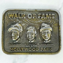 Vintage 1979 Hollywood Park Horse Jockey Walk of Fame Belt Buckle - £7.77 GBP