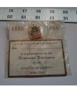 Statue Of Liberty Pin 1886-1986 Centennial Celebration Jewelry Fashion T... - £11.20 GBP