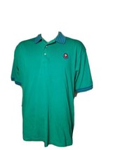 Vintage Jantzen Sport Golf Polo Shirt Aqua Blue Mens Size Large Short Sl... - £11.55 GBP