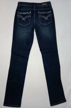 TRU Luxe Women&#39;s Blue Distressed  Denim Jeans Bling Mid-Rise Size 26/ 2 - £11.94 GBP