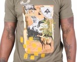 LRG Men&#39;s Lifted Mountain Miltary Green On High Ground Weed Slim Fit T-S... - £26.95 GBP