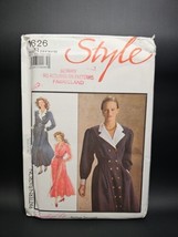 STYLE Sewing Pattern 1626 Sz R 14-18 Double Breasted Dress Vintage 1988 - £11.71 GBP