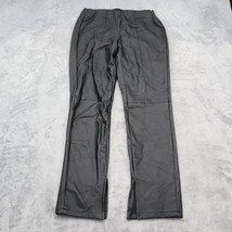 Who What Wear Pants Womens S Black Pull On Elastic Waist Bottoms with Slits - $24.63