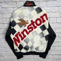 Vintage Winston Cup Checkered Flag Windbreaker Jacket Size L Swingster N... - $79.15