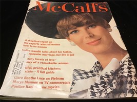 McCall&#39;s Magazine April 1966 11x14 Oversize Issue  Indira Gandhi, Clare Boothe - £15.95 GBP