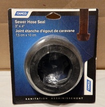 Camco 39313 RV Sewer Hose Seal Sanitation 3&quot; x 4&quot; NIP 267F - £7.47 GBP