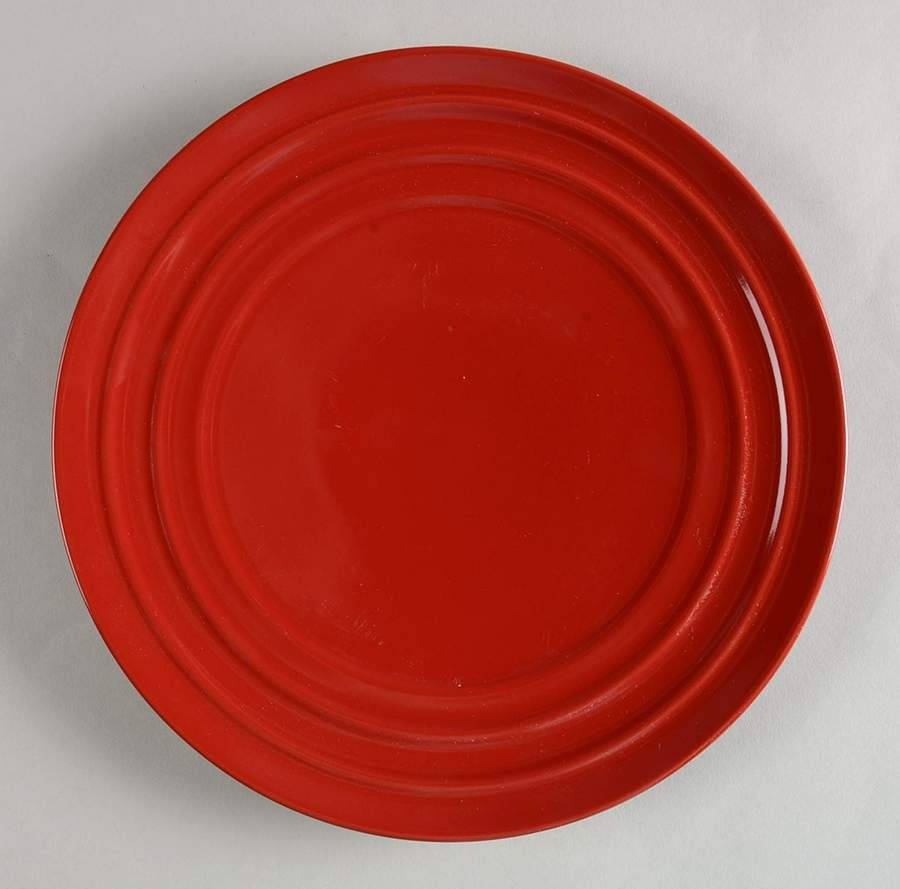 Salad Plate 8&quot; in Double Ridge Style Red Color by Rachael Ray - $14.99