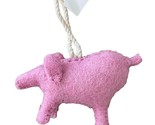 HomArt Felt Pink Pig Hanging Christmas Farm Ornament - $9.98