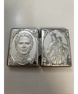 Italy Double Icon Frame of St John Neumann &amp; Saint Anne By Claudio Cipol... - $34.66 CAD