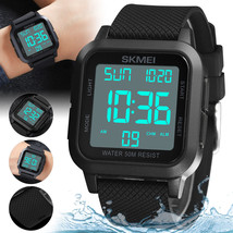 Waterproof Men's Digital Army Military Sport Quartz Watch Chronograph Backlight - £21.25 GBP