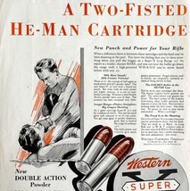 1931 Western .22 Caliber Ammo Gun Advertisement Antique Firearms Full Page - $39.99