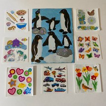 Vintage Sandylion Stickers Penguin Unicorn Baking Vehicles Flowers Butterfly - £16.41 GBP