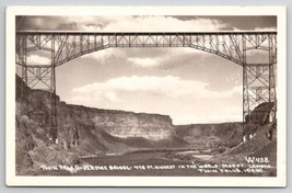 Twin Falls Idaho Jerome Bridge RPPC Real Photo Postcard E34 - $7.95