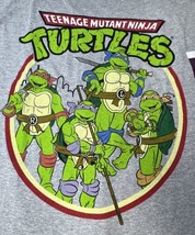 New With Tags Teenage Mutant Ninja Turtles TMNT Graphic T Shirt Gray 2XL - £8.58 GBP