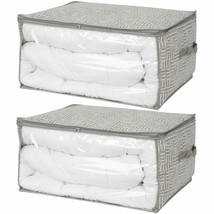 2 Storage Bag For Blanket Clear 24&quot; Durable Large Clothes Dust Dirt Mois... - £37.81 GBP