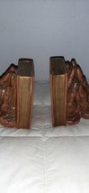 Vintage PRAYING HANDS HOLY BIBLE Bookends Universal Statuary Chalkware 1... - £26.29 GBP