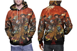 Chibi Rainbow Six Siege Outbreak White Men&#39;s Pullover Cotton Hoodie - £28.03 GBP