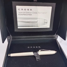Cross Fountain Pen Special Edition Brushed Platinum Plated with 18K Gold nib - £404.91 GBP