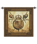 44x44 TERRA NOVA II Royal Old World Crest Medieval Tapestry Wall Hanging - £110.39 GBP