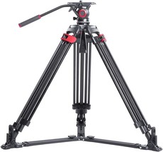 Miliboo Mtt605A Video Tripod Professional Camera Stand With Ground Spreader For - £249.04 GBP