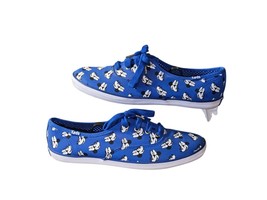 Disney Minnie Mouse × Keds Sneakers Women 7.5 Blue Canvas Shoes Lace Up ... - $28.81 CAD