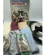Paper Ribbon Project Book Plus Lot of Paper Twist and Ribbons Wire Edged... - $19.35