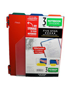 Five Star 3pk Note-Taker Dividers:11 1/4 X 9.3/16”-Tabbed Pockets To Org... - €12,60 EUR