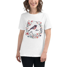 Bella + Canvas Women&#39;s Relaxed Tee Shirt Floral Short Sleeve Crew Neck Very Soft - £11.32 GBP+